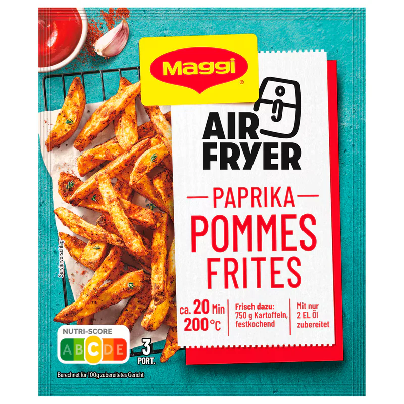 maggi airfryer paprika pommes frites maggi airfryer paprika pommes frites