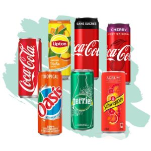 palette getränke 330 ml – coca, fanta, cherry, oasis tropico, perrier, lipton, orangina usw.